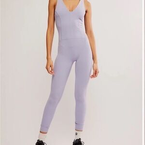 FREE PEOPLE LAVENDER ONE PIECE workout outfit!! NWT!! M